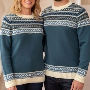 Vintage Alpaca Pullover Sweater Unisex - Made in Peru